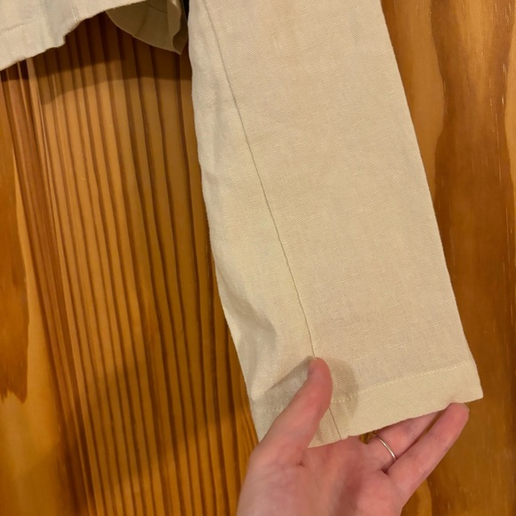 NWT Women’s Melrose and Market Crop Linen Blend Blazer - Picture 10 of 12